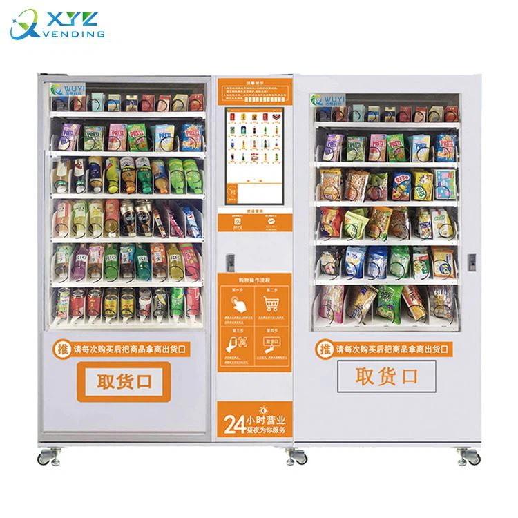 Mesin Penjual Otomatis Kombinasi Kabinet Ganda